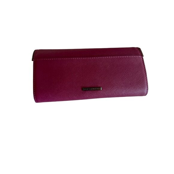 Rebecca Minkoff Magenta Crossbody Envelope Purse With Chain Strap & Multiple Com - Picture 2 of 5